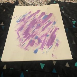 Purple & blue painting